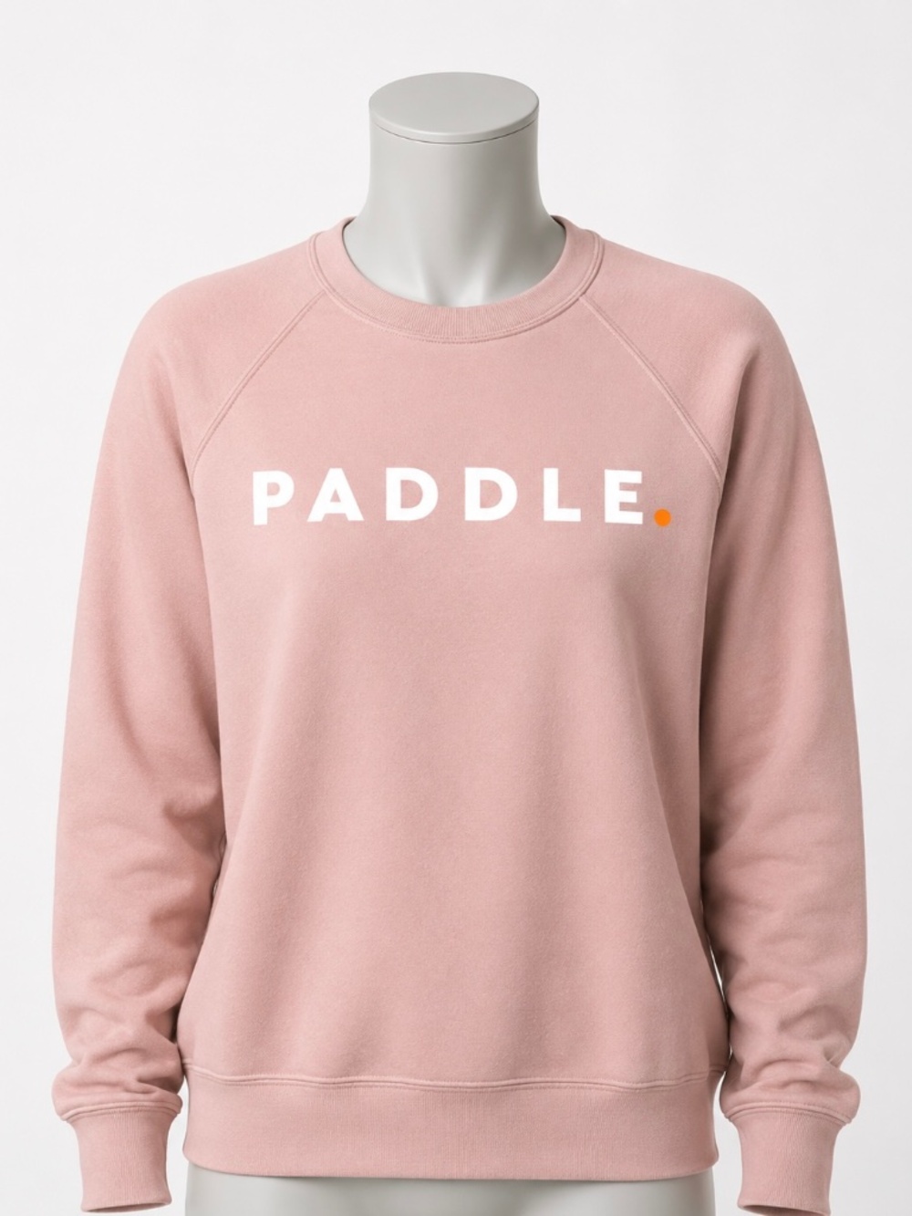 miPaddle Paddle Pink Crew Neck Sweatshirt XS Graphic Pullover Soft Cozy Women’s